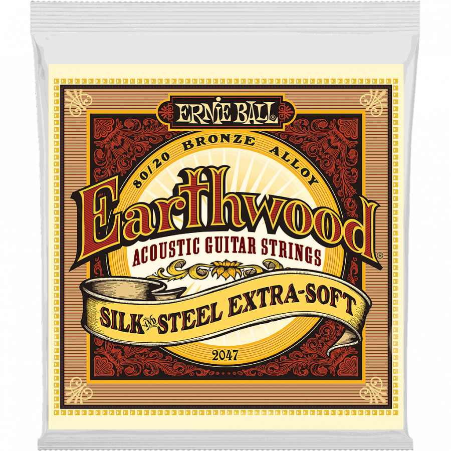 Cordes guitare acoustique Earthwood Extra soft silk&steel Bronze Ernie Ball Cordes guitare acoustique Earthwood Extra soft silk&steel Bronze Ernie Ball
