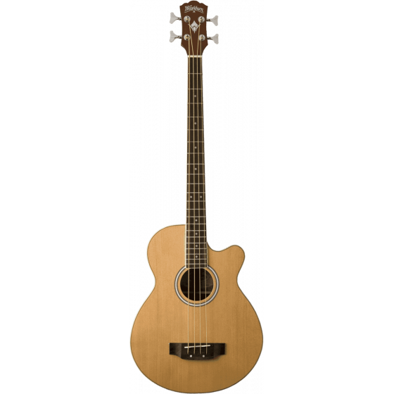 Basse Washburn électroacoustique 4 cordes AB5 natural