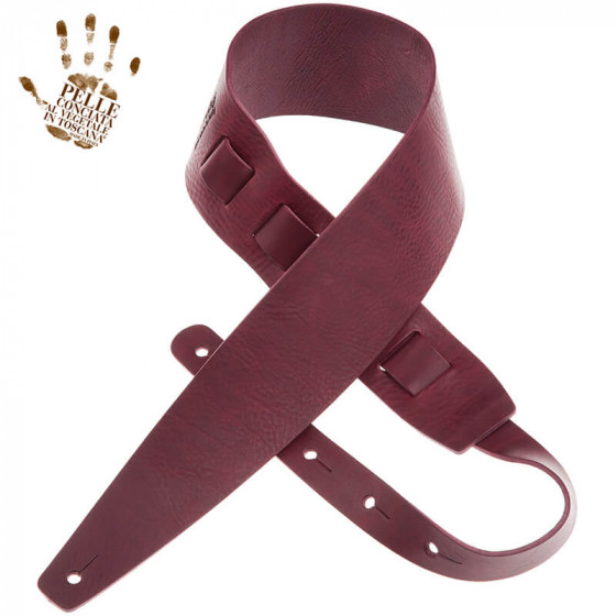 Sangle Holes HC cuir bordeaux 8cm Magrabo