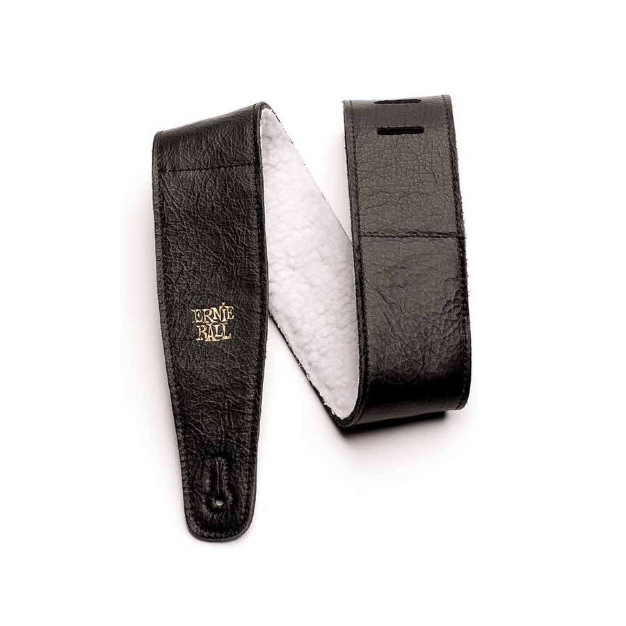 Sangle Confort en cuir Italien noir doublure synthétique Ernie Ball Sangle Confort en cuir Italien noir doublure synthétique Ernie Ball