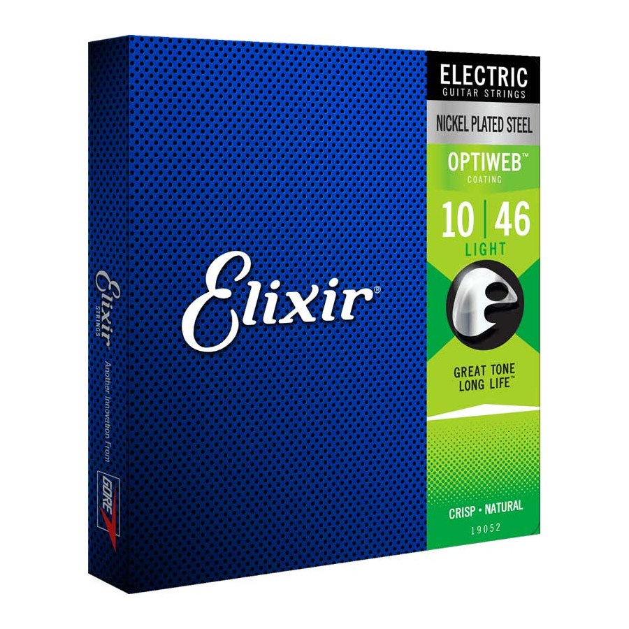 Cordes guitare électrique Light 10/46 Acier nickelé Optiweb Elixir Cordes guitare électrique Light 10/46 Acier nickelé Optiweb Elixir