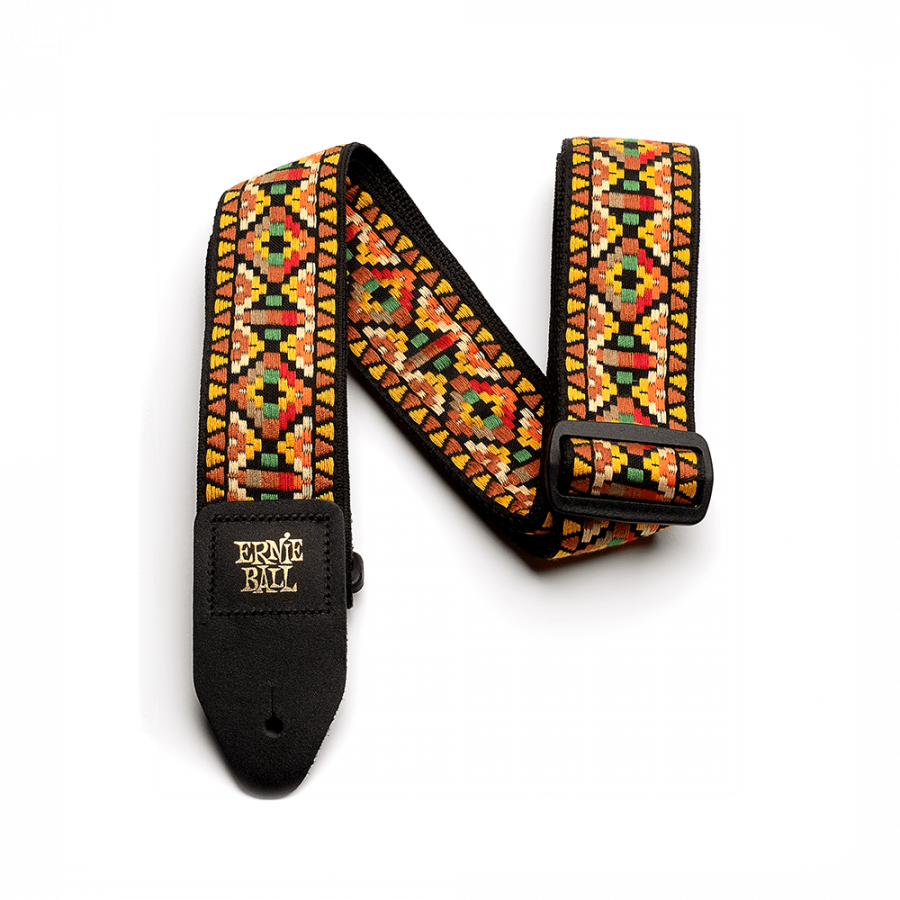 Sangle Jacquard Santa Fé orange et jaune Ernie Ball Sangle Jacquard Santa Fé orange et jaune Ernie Ball
