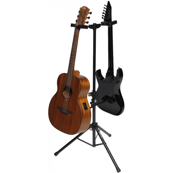 Stand Quiklok guitare universel avec système autobloquant, pliable - noir