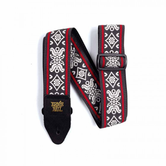 Sangle Jacquard Blackjack Red Ernie Ball