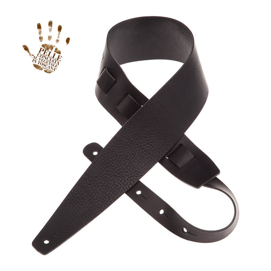 Sangle Holes HC cuir noir 8cm Magrabo Sangle Holes HC cuir noir 8cm Magrabo