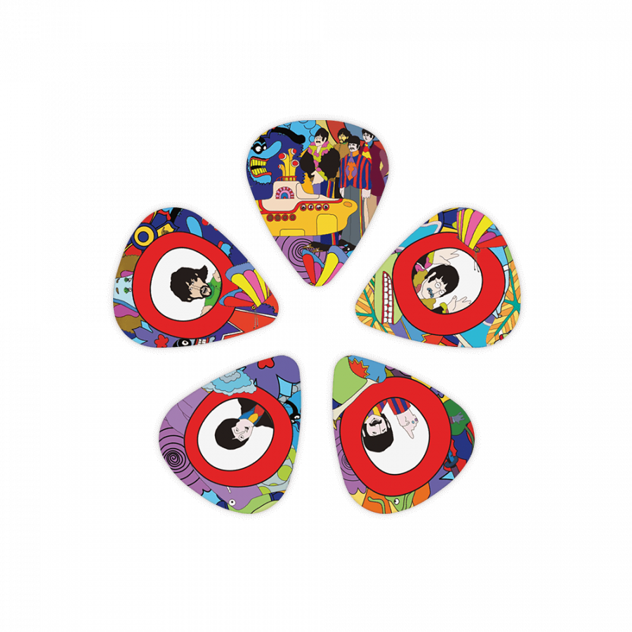 Lot de médiators Heavy Signature The Beatles 50e anniversaire Yellow Submarine D'Addario Lot de médiators Heavy Signature The Beatles 50e anniversaire Yellow Submarine D'Addario