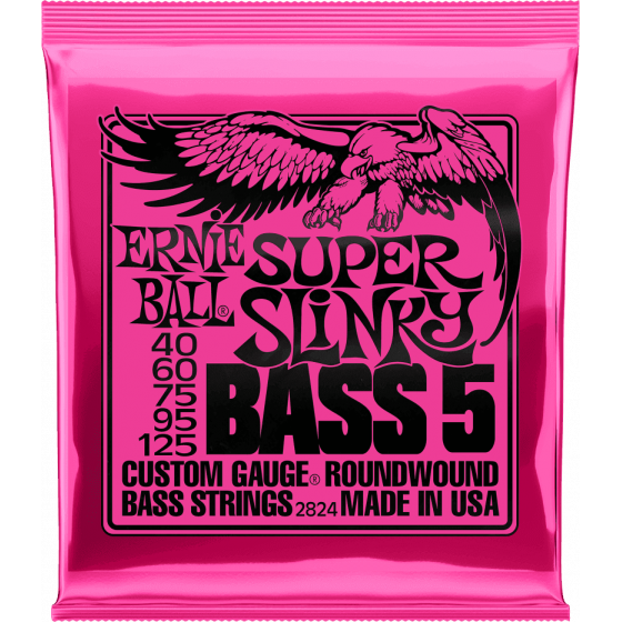 Cordes de Basse Super slinky 5 cordes 45-125 Ernie Ball