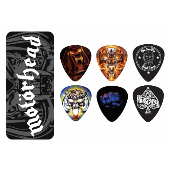 Boite de 6 médiators Médium signature Motörhead 03M