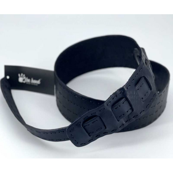 Sangle Classic 02 cuir noir taille M The Hand