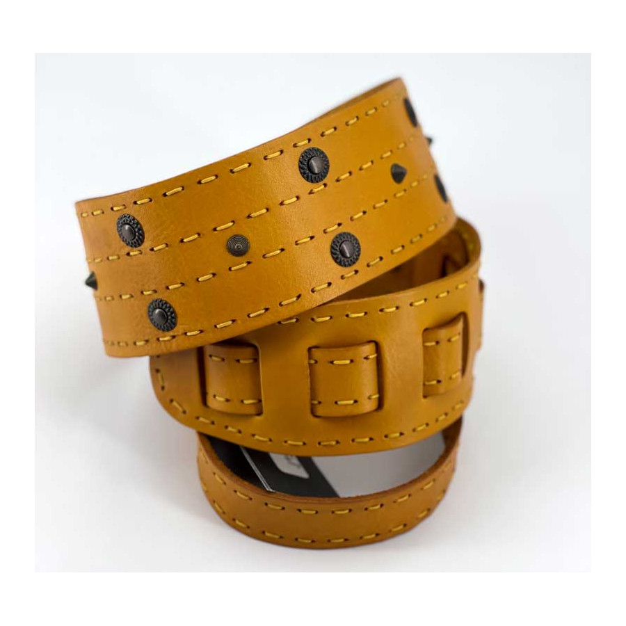 Sangle Metal 01 cuir jaune taille M The Hand Sangle Metal 01 cuir jaune taille M The Hand