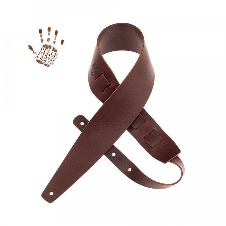 Sangle Holes HC cuir marron foncé 8cm Magrabo Sangle Holes HC cuir marron foncé 8cm Magrabo