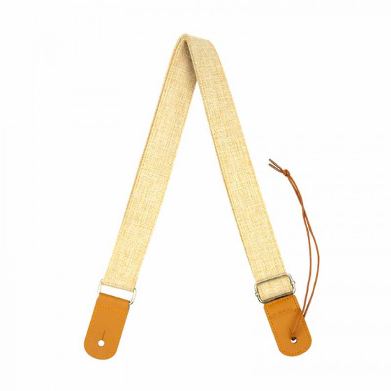 Sangle pour Ukulélé en coton beige Cascha
