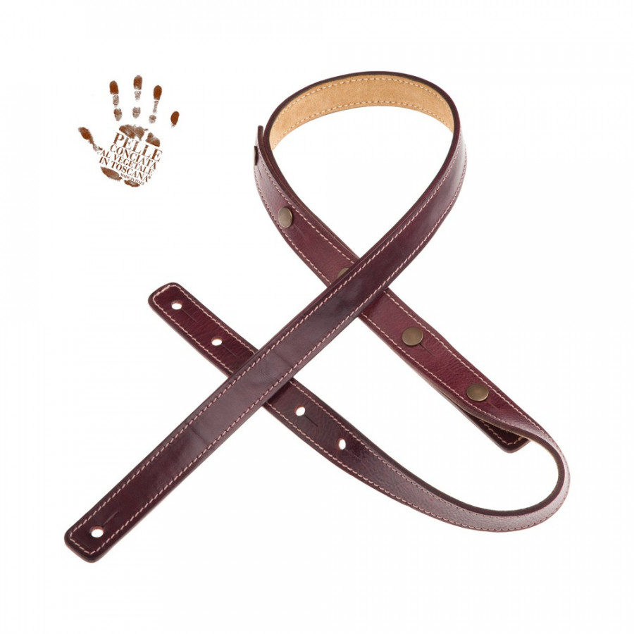 Sangle BS Signature Capitan Fede bordeaux 2.7cm Magrabo Sangle BS Signature Capitan Fede bordeaux 2.7cm Magrabo
