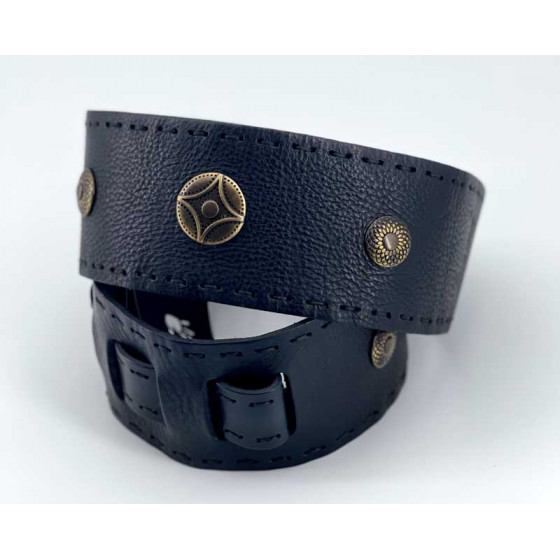 Sangle Classic 04 cuir noir taille M The Hand
