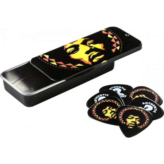 Médiator Dunlop Jimi Hendrix Aura Mandala heavy Boîte de 6