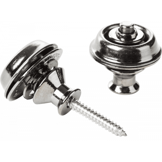 Straplock Dunlop Dual - Black Chrome SLS1036BN