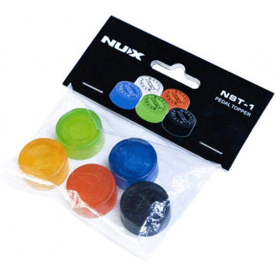 5 Capuchons de couleur pour footswitchs Nux NST1
