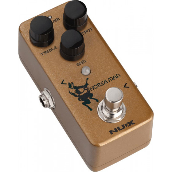 Pédale d'overdrive analogique Nux Horseman NOD-1 gold/silver