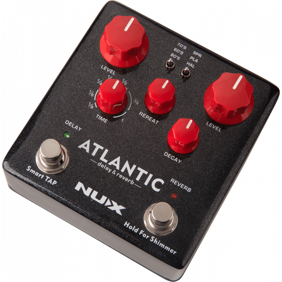 Pédale de delay et réverb pour guitare et basse Nux 3 modes ATLANTIC