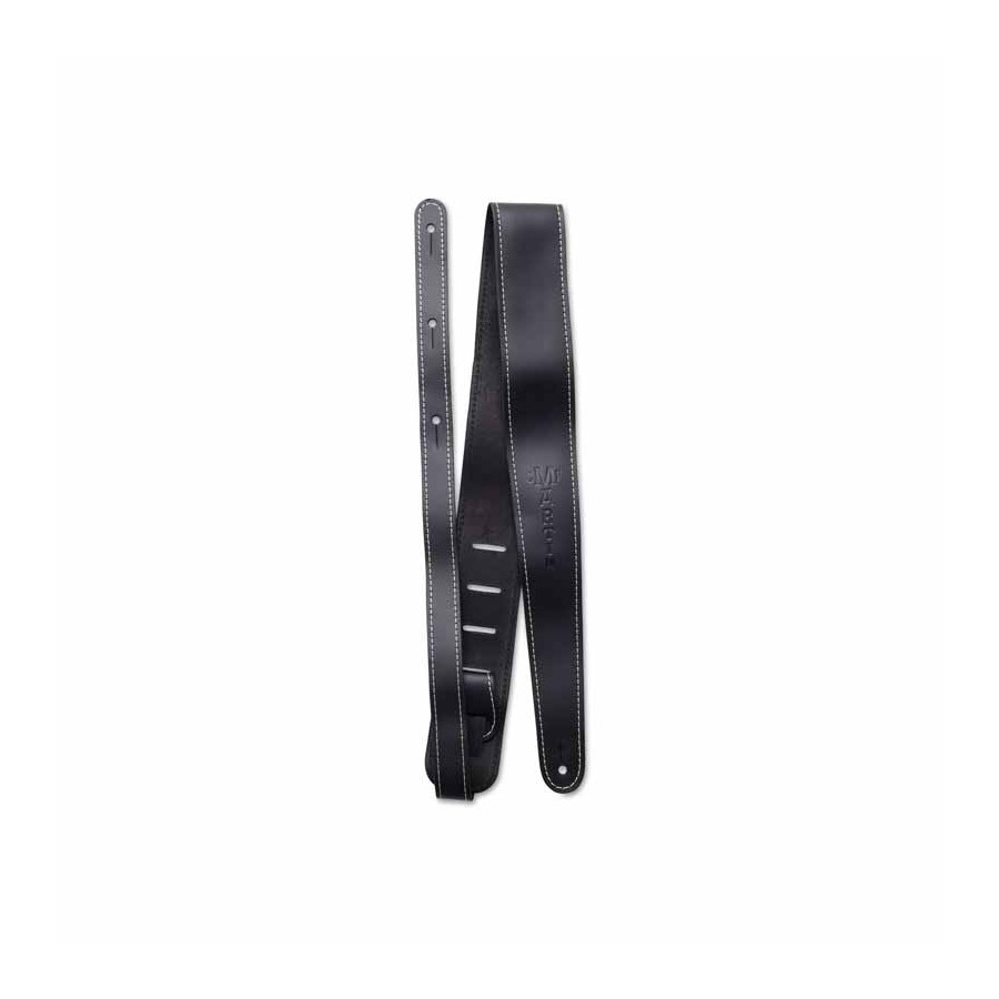 Sangle cuir slim noir Martin & Co Sangle cuir slim noir Martin & Co