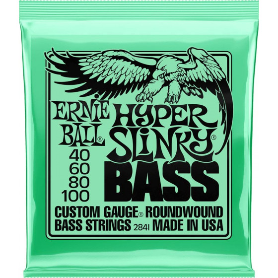 Cordes basse Ernie Ball Hyper slinky 40-100