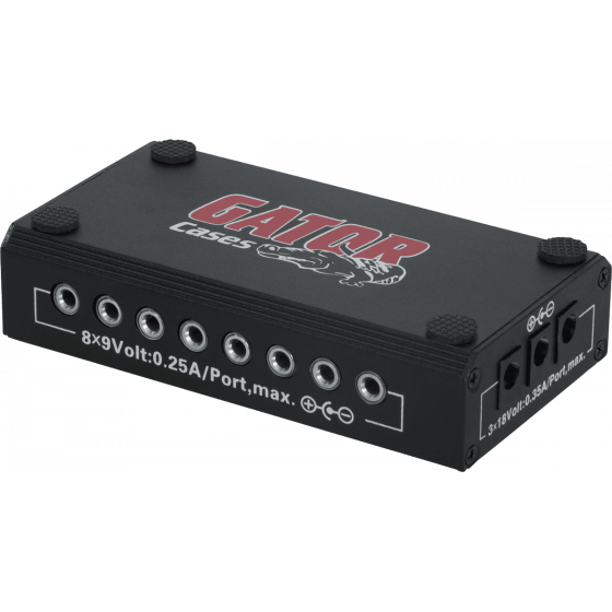 Alimentation universelle Gator 8 sorties 9V et 3 sorties18 V