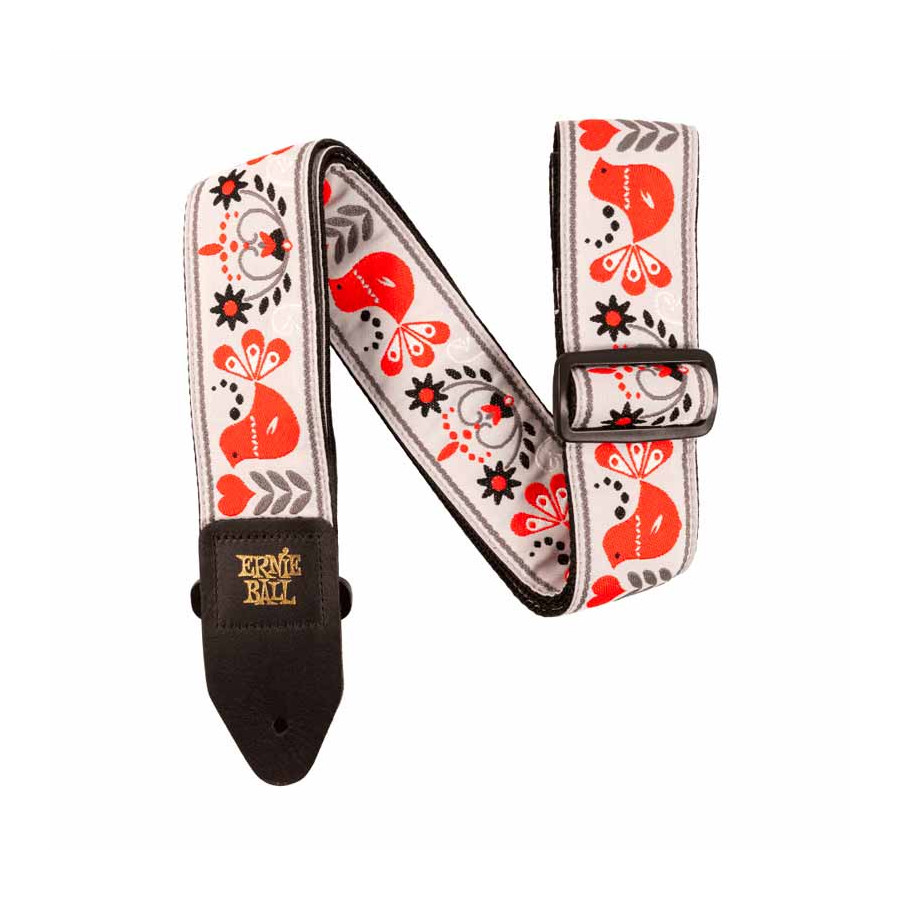 Sangle Jacquard Red Bird Ernie Ball Sangle Jacquard Red Bird Ernie Ball