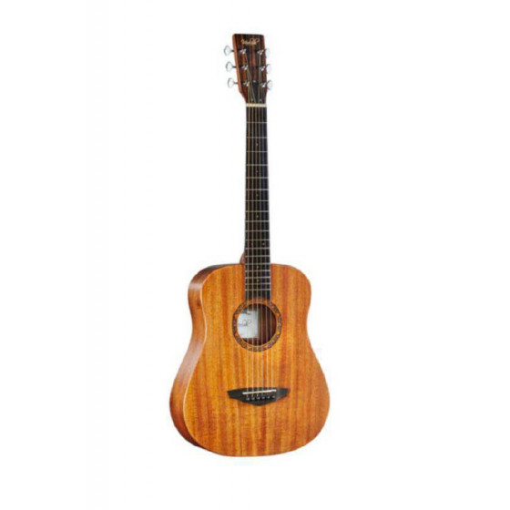 Guitare Acoustique de voyage TOGO-M Massive Acajou VEELAH