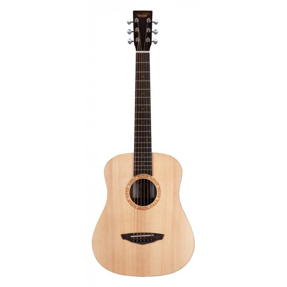 Guitare Acoustique de voyage TOGO-S Massive Epicéa VEELAH