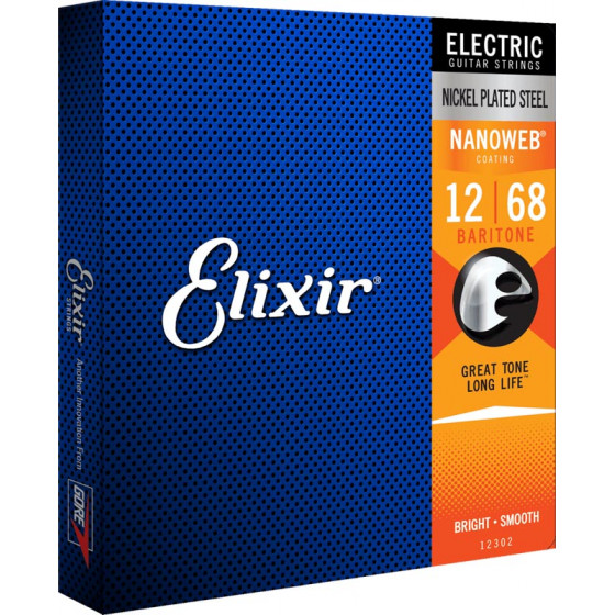 Cordes guitare électrique NANOWEB BARITONE 12-68