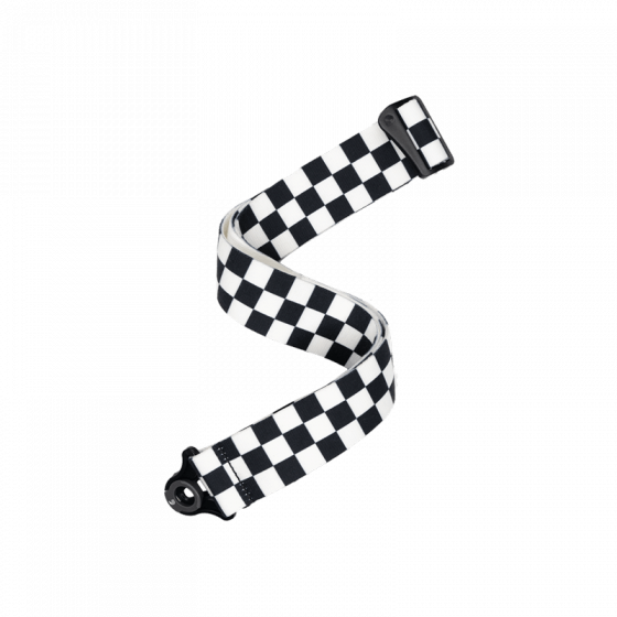 Sangle Auto Lock nylon motif damier D'Addario