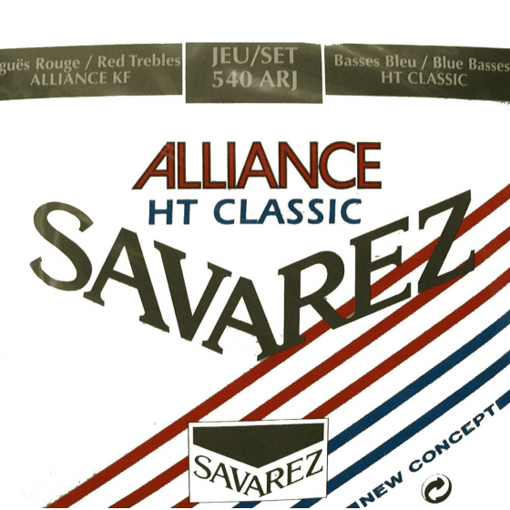 Cordes classique Savarez ALLIANCE ROUGE/BLEU T.NORM/FOR