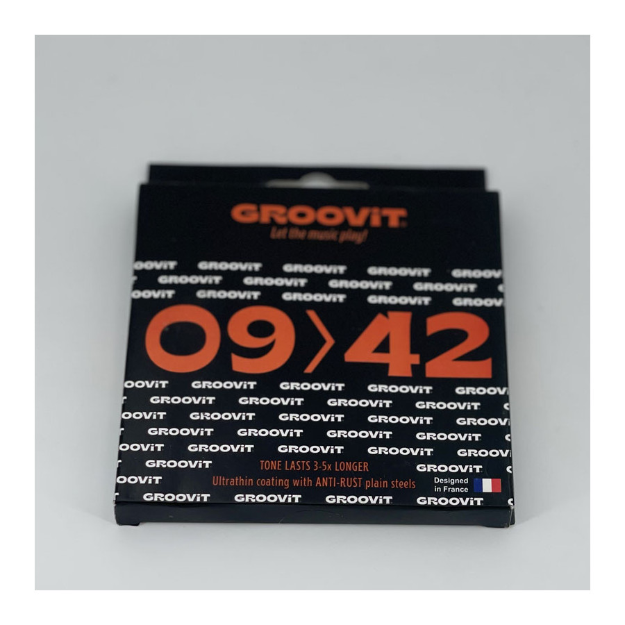 Cordes filées guitare électrique Regular 09-42 Groovit Cordes filées guitare électrique Regular 09-42 Groovit