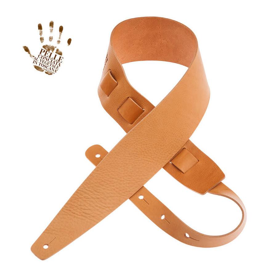 Sangle Holes HC cuir marron clair 8cm Magrabo Sangle Holes HC cuir marron clair 8cm Magrabo