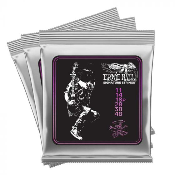 Cordes guitare électrique Pack de 3 jeux Signature Slash Ernie Ball