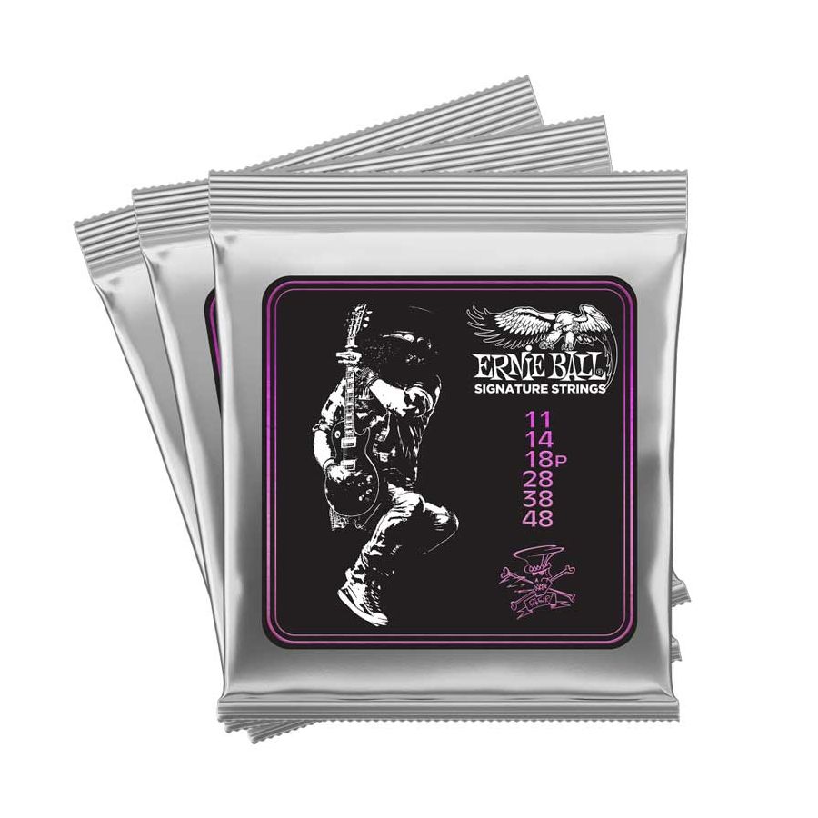 Cordes guitare électrique Pack de 3 jeux Signature Slash Ernie Ball
