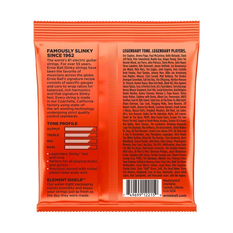 Cordes filées guitare électrique Skinny Top Heavy Bottom Slinky Ernie Ball