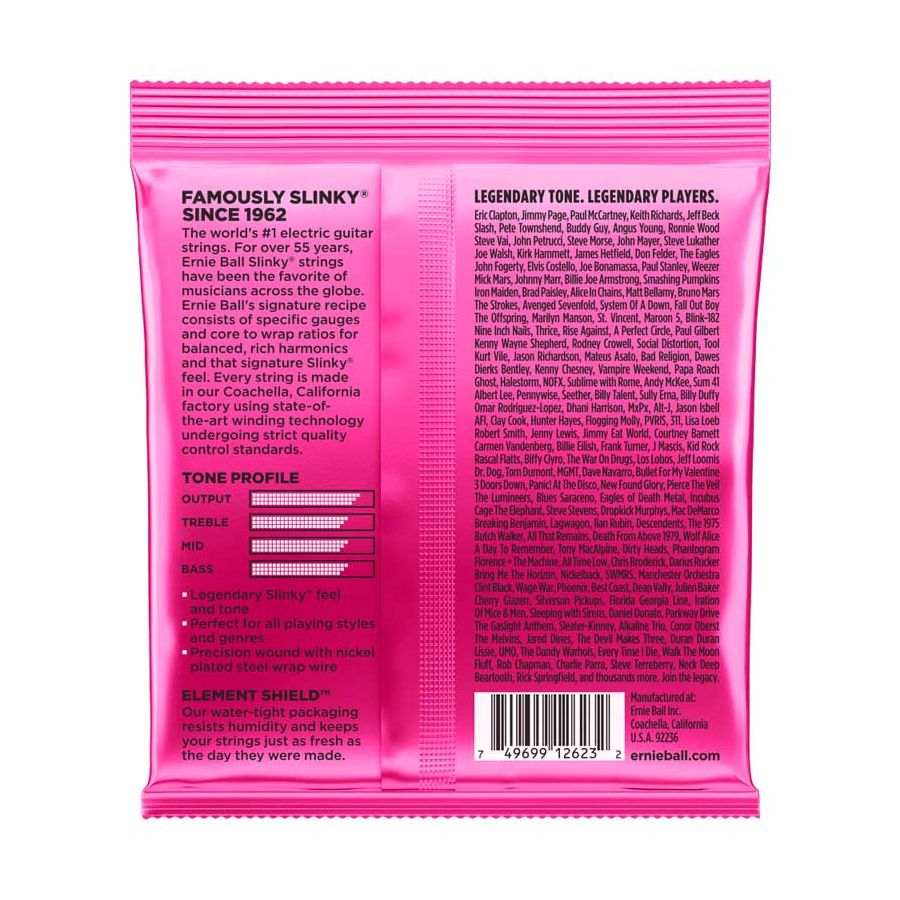 Cordes filées 7c guitare électrique Super Slinky Nickel Ernie Ball