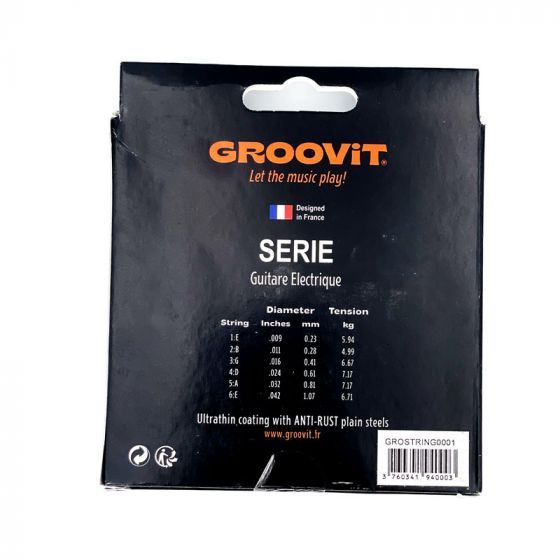Cordes filées guitare électrique Regular 10-46 Groovit