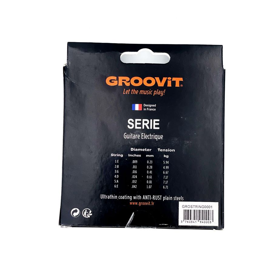Cordes filées guitare électrique Regular 10-46 Groovit