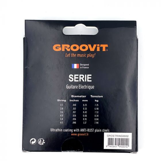 Cordes filées guitare électrique Regular 09-42 Groovit