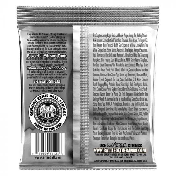 Cordes guitare électrique Super Slinky RPS Coated Titanium Ernie Ball