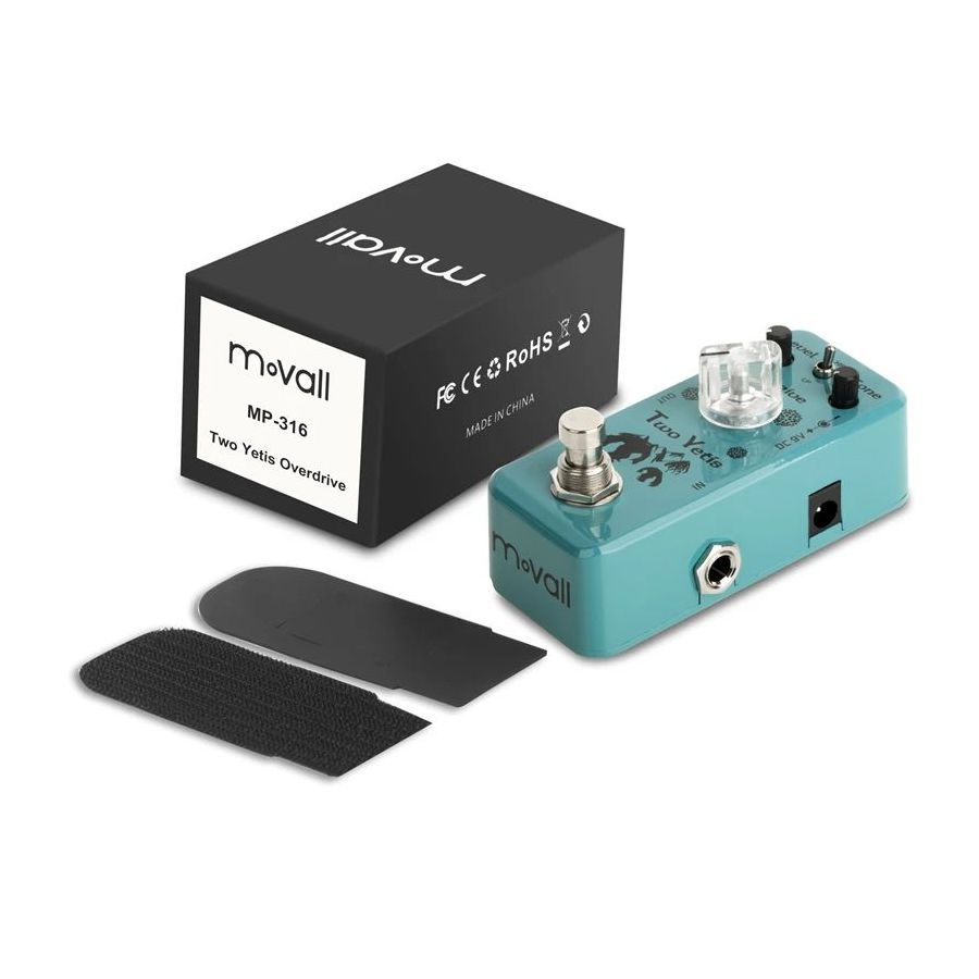 Pédale Overdrive Two Yetis small Movall MP-316