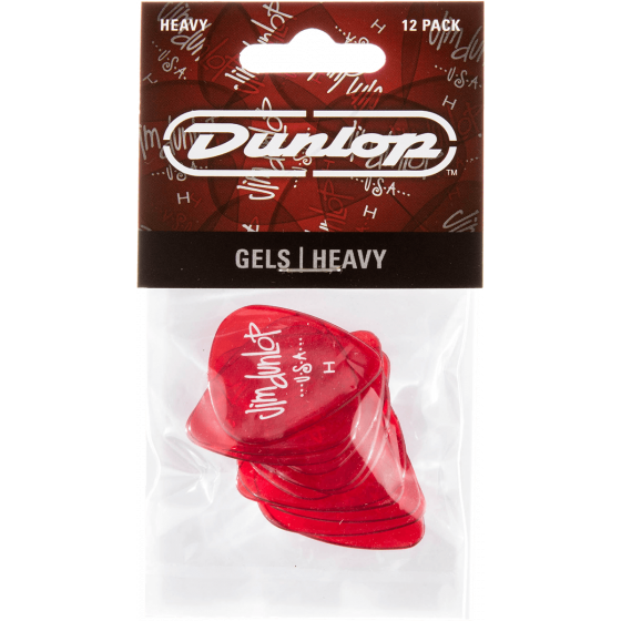 Sachet de 12 Médiators Dunlop Gels heavy