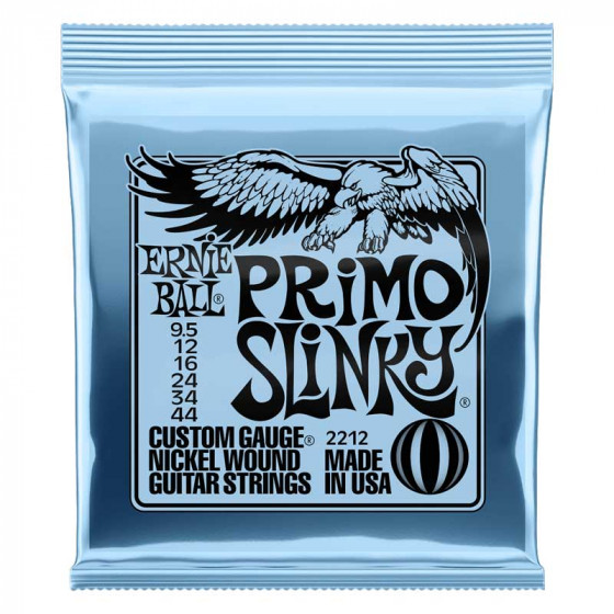 Cordes filées guitare électrique Primo Slinky 9,5-44 Ernie Ball