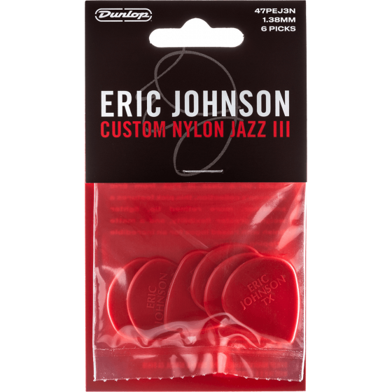 Sachet de 6 Médiators Dunlop Eric Johnson Classic Jazz III