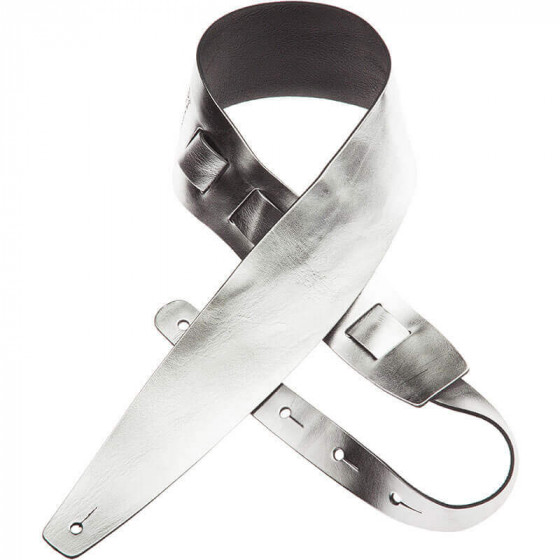 Sangle Holes HC cuir argent métallique 8cm Magrabo