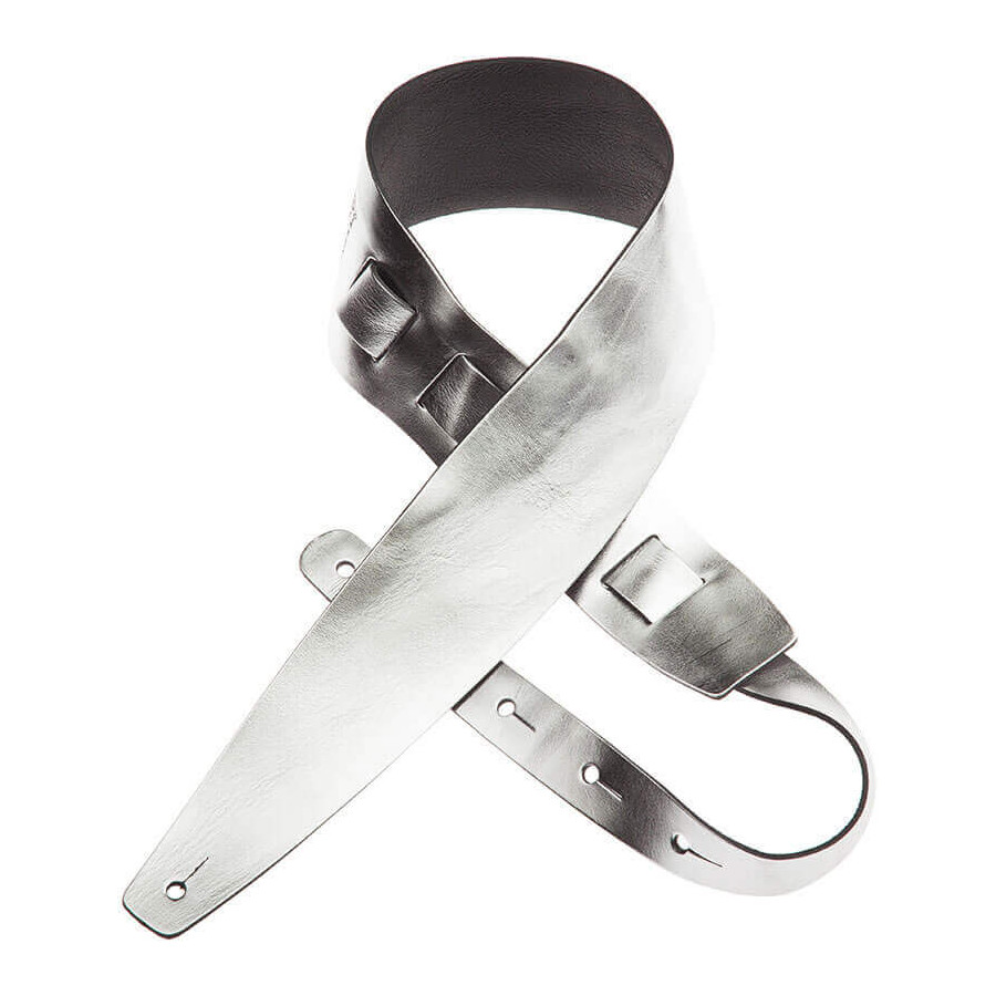 Sangle Holes HC cuir argent métallique 8cm Magrabo Sangle Holes HC cuir argent métallique 8cm Magrabo