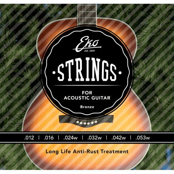Cordes guitare acoustique Eko Bronze MEDIUM 12-53