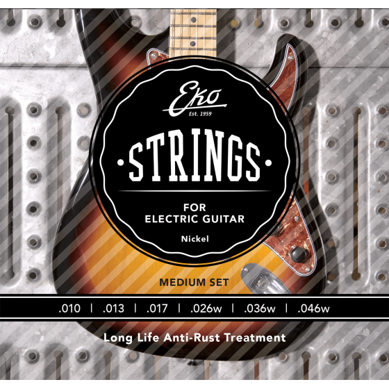 Cordes Guitare Eko Jeu Guitare Electrique 10-46 REGULAR